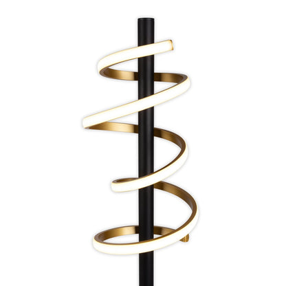 LED Vloerlamp Belleza Zwart/Goud - 140 cm