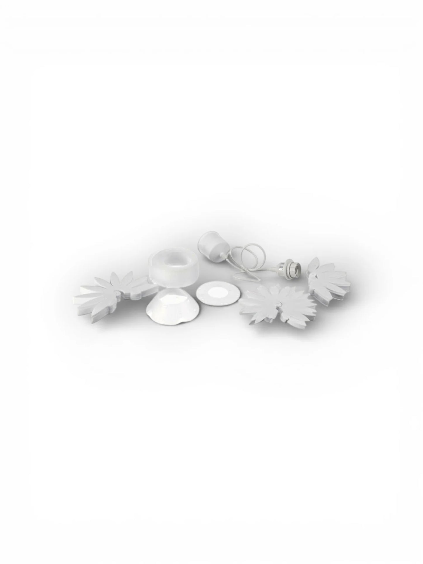 Hanglamp Lotus Wit Kunststof - Ø 47 cm