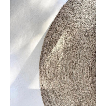 Ronde zeegrastapijt naturel - 200 cm