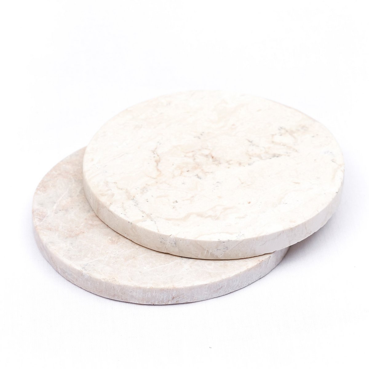 Onderzetters Ranuka Marmer Wit Rond (Set van 4/8)