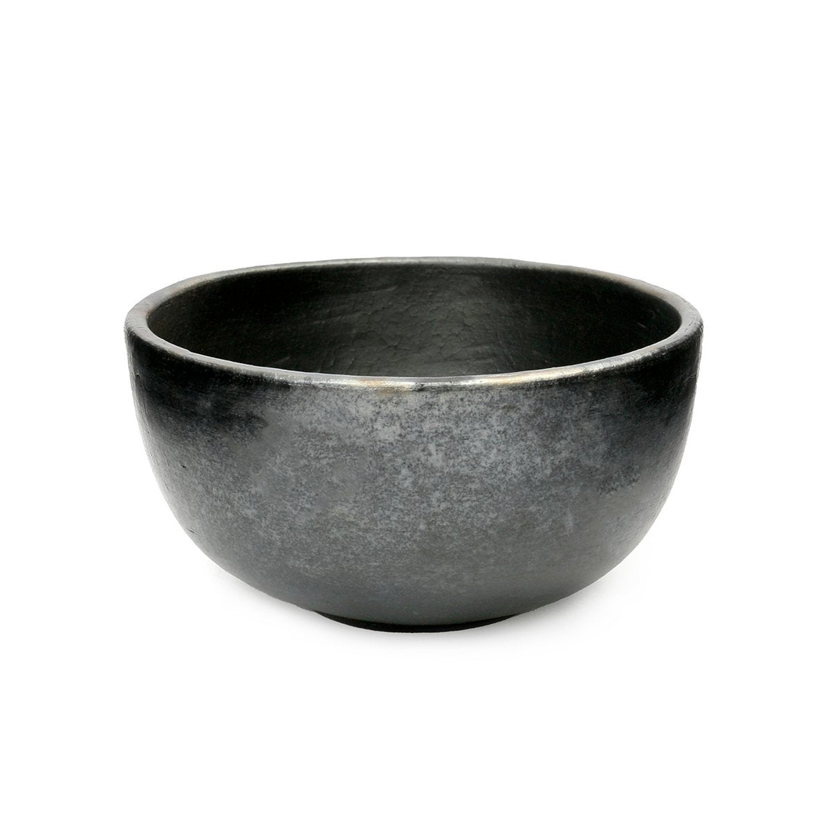 Gebrande terracotta schaal The burned bowl zwart - M