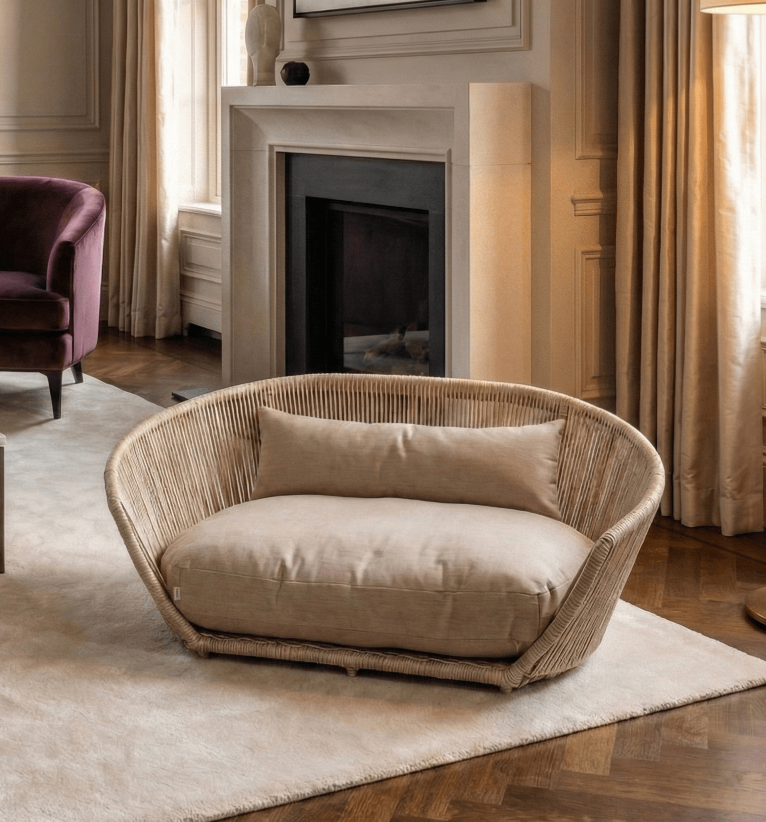 VOGUE - Design huddle bed SMOOTH Hondenmand Beige - OutHome