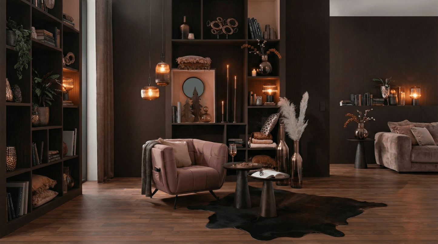 Koeienvel vloerkleed - Leer - Zwart - OutHome