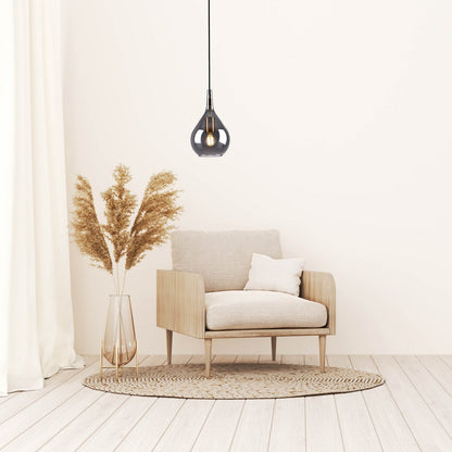 Hanglamp Gota Rookglas - Ø 20 cm (E27)