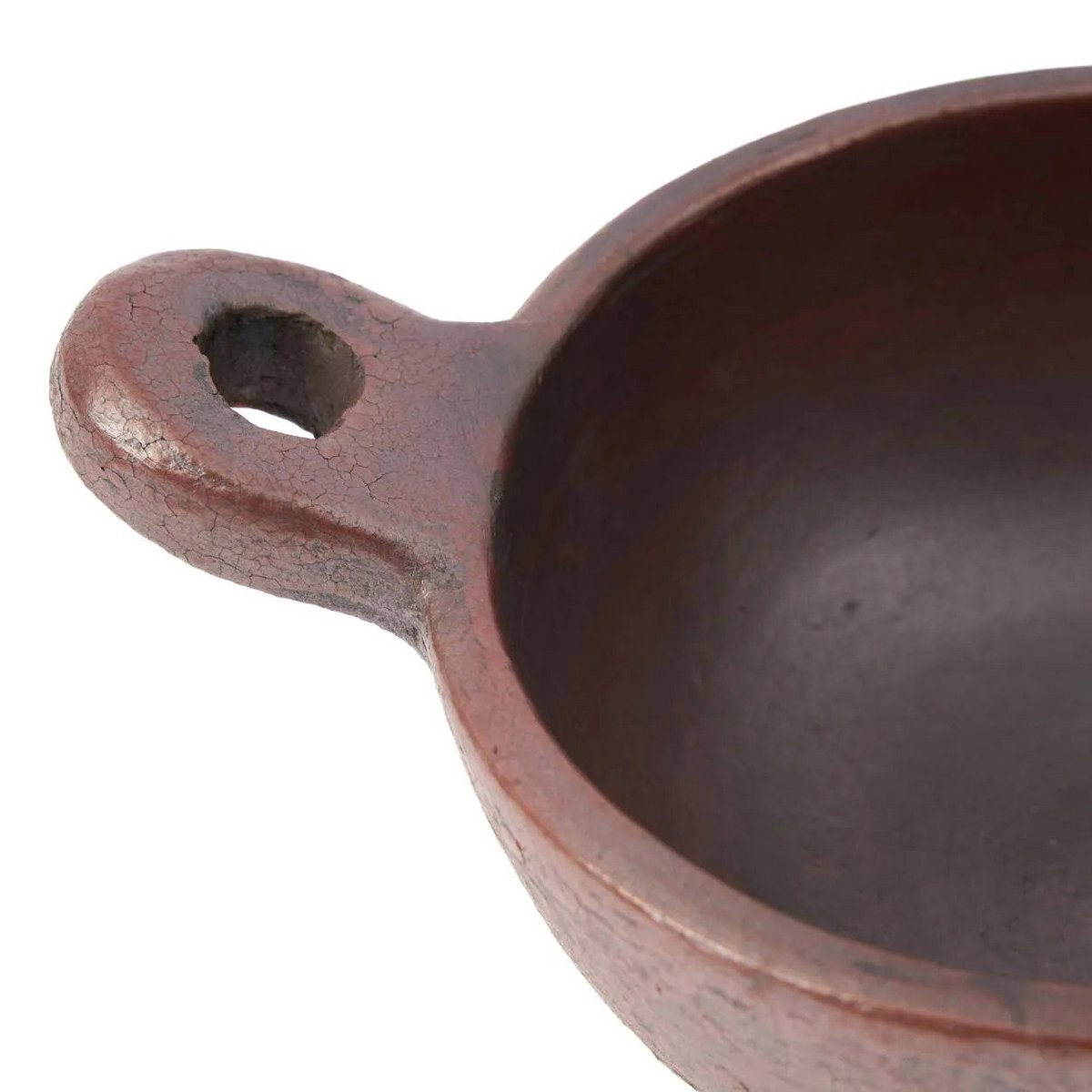Terracotta kom met handvat Etnische terracotta - M