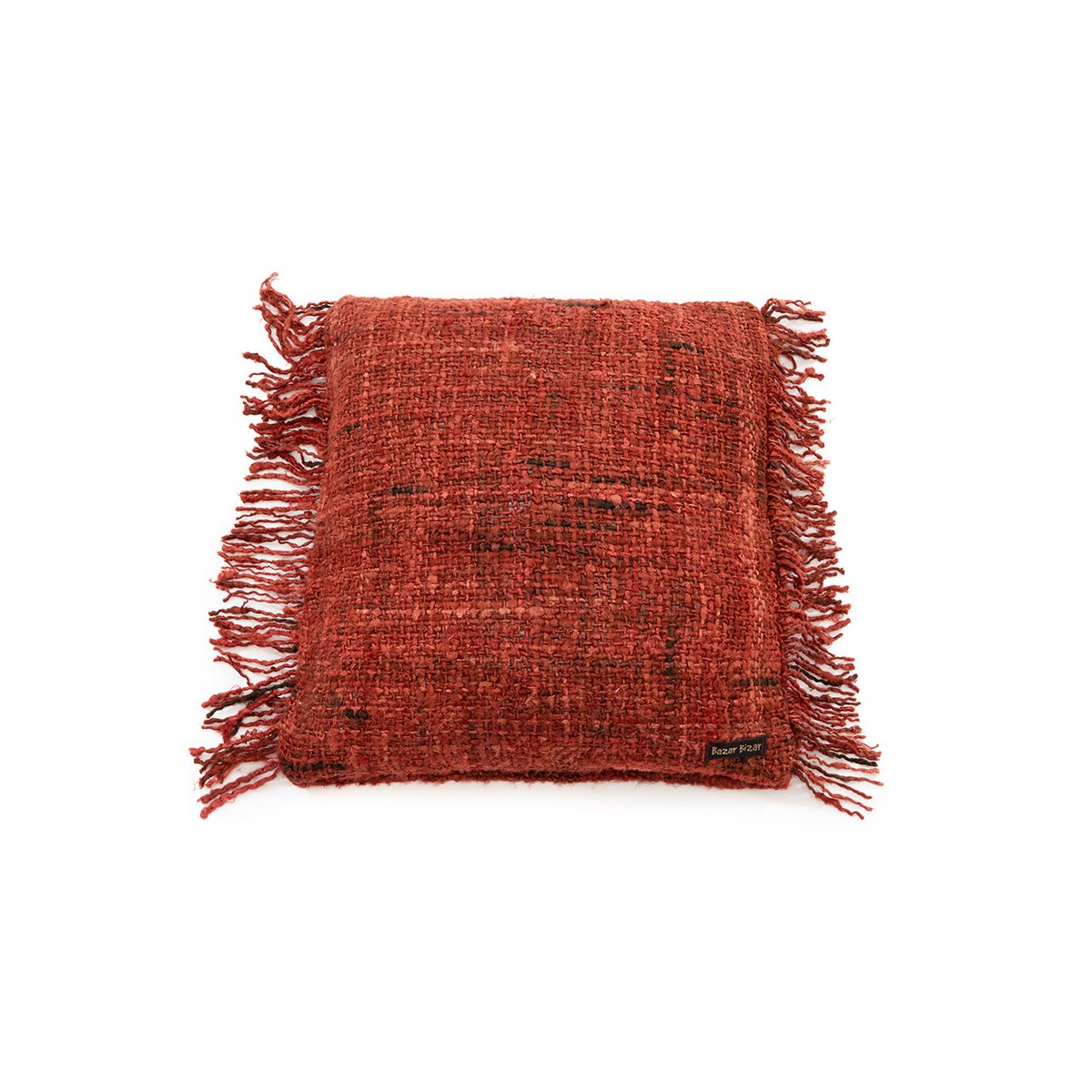 Katoenen kussenhoes Oh my gee kersenrood - 40 cm