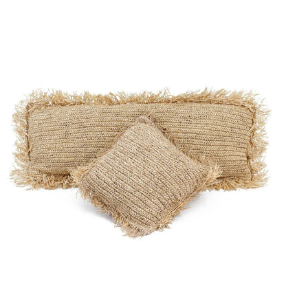Raffia kussenhoes Rechthoekig naturel - 35x100 cm