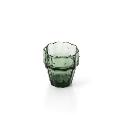 Glazen drinkglas Stack-a-Cactus groen (Set van 4)
