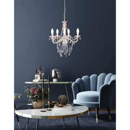 Kroonluchter Cecilia 5-Lichts Wit - Ø 52 cm (E14)