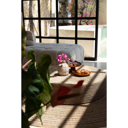 Teakhouten taartplateau The teak root cake dish - L