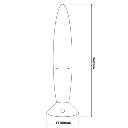 LED Tafellamp Tornado - 36 cm (RGB Effect)
