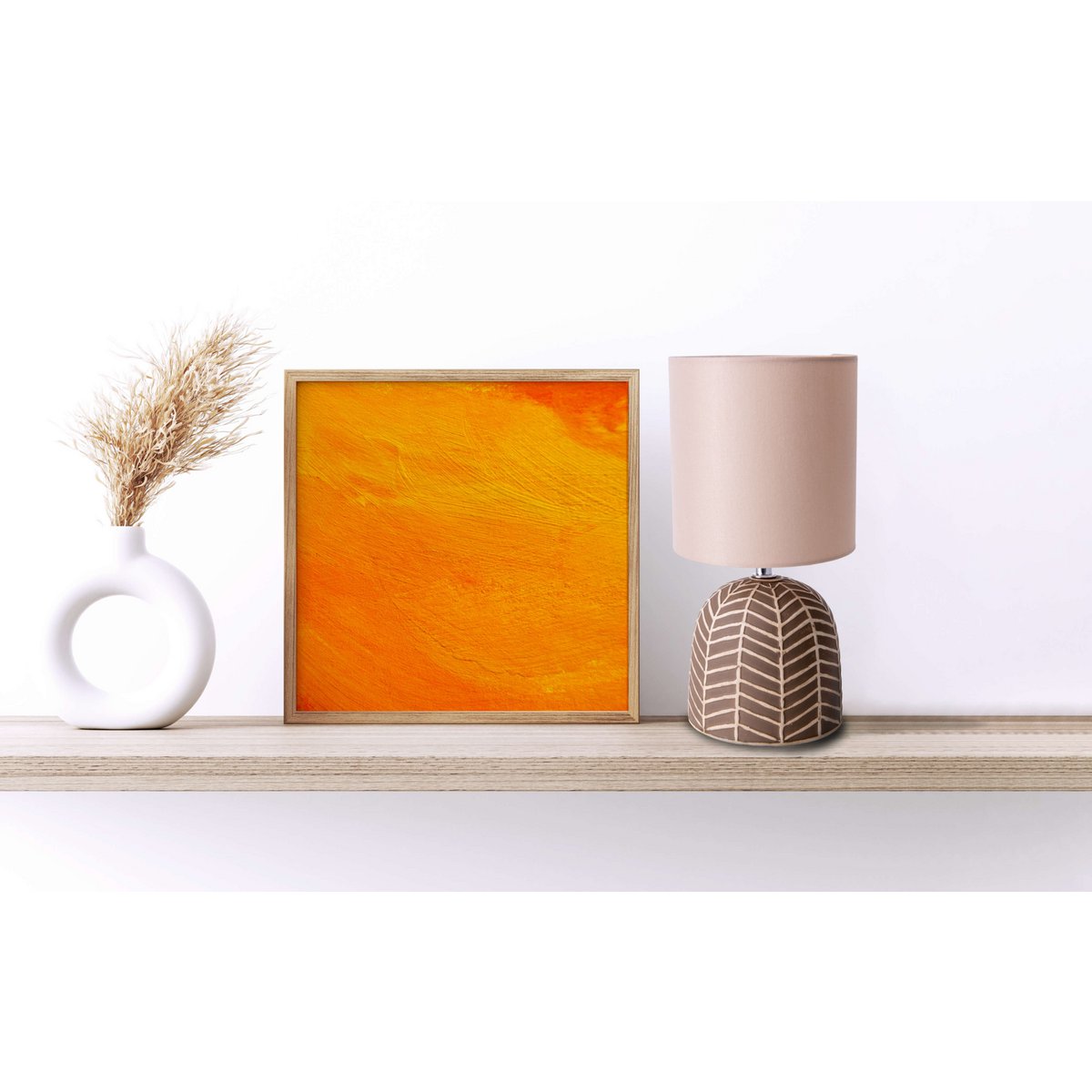 Keramische Tafellamp Folio Bruin - 27,5 cm (E14)