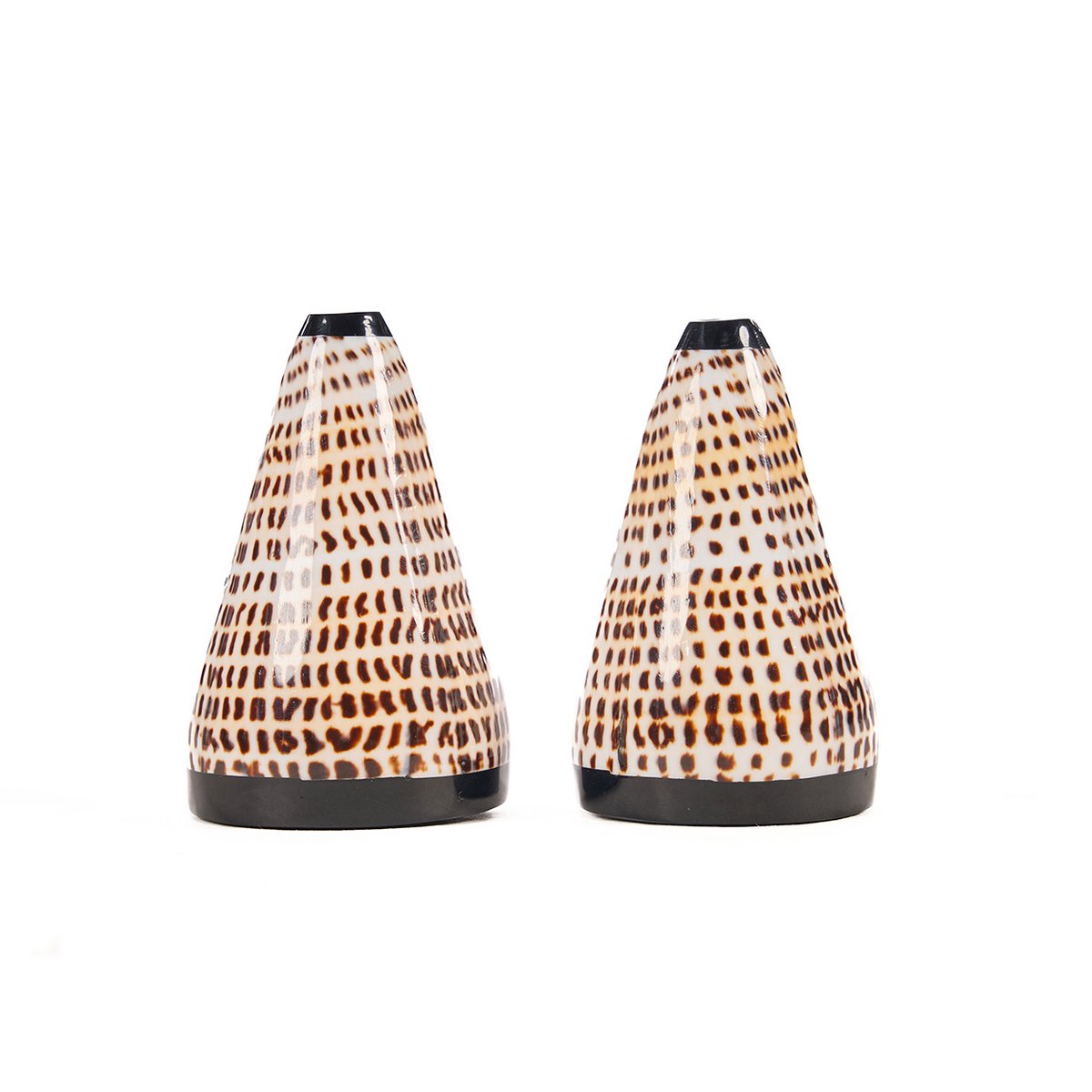 Schelpen zout en peper Kefra bruin (Set van 2)