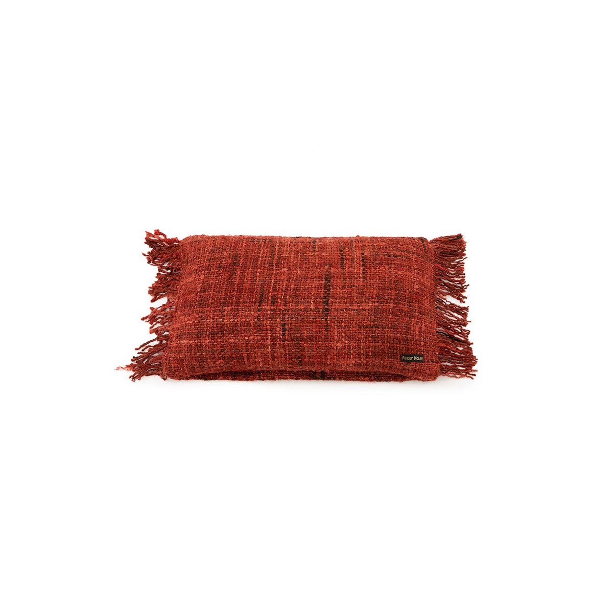 Katoenen kussenhoes Oh my gee kersenrood - 30x50 cm
