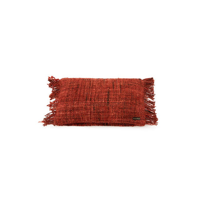 Katoenen kussenhoes Oh my gee kersenrood - 30x50 cm