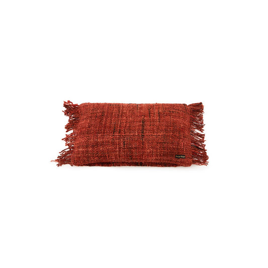 Katoenen kussenhoes Oh my gee kersenrood - 30x50 cm