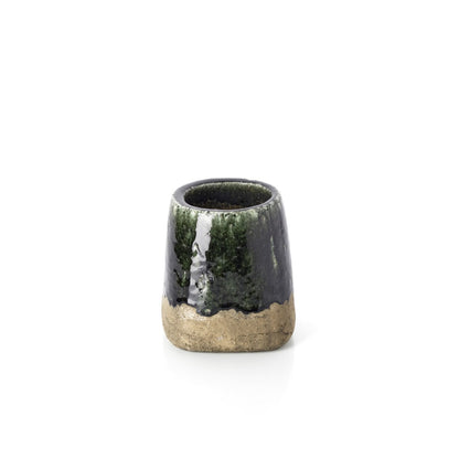 Conische plantenbak betongroen S