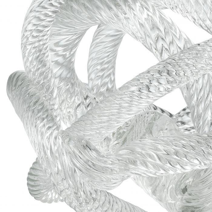 Glazen sculptuur Klein geknoopt - 10 cm