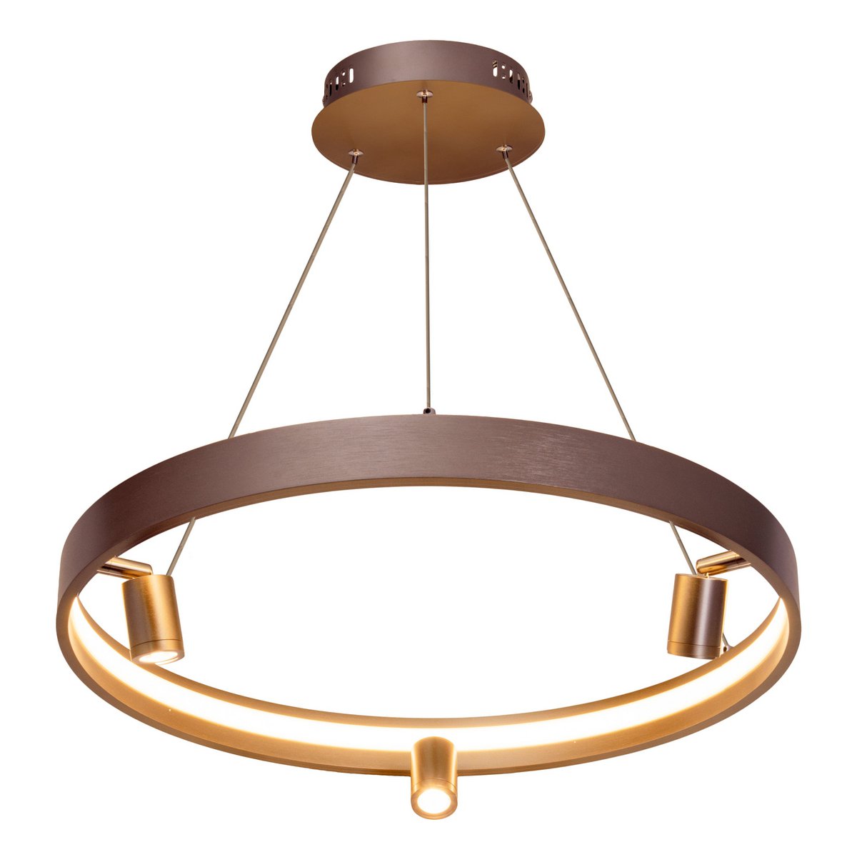 LED Hanglamp Tristan Staal - Ø 58 cm