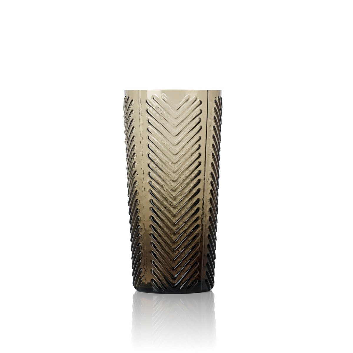 Glazen highballglas Visgraat highball rook
