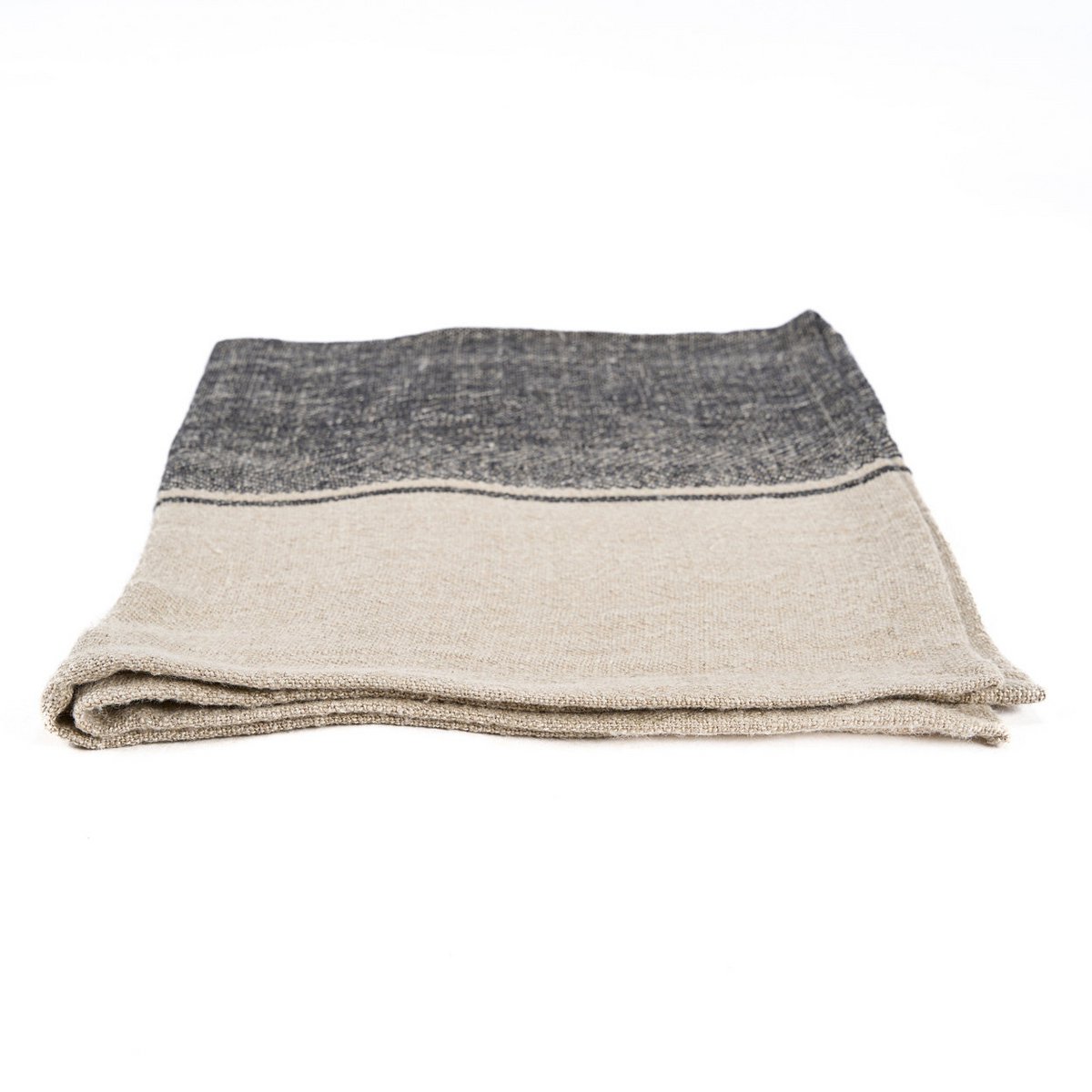 Linnen keukenhanddoek Moody zwart - 50 x 70 cm