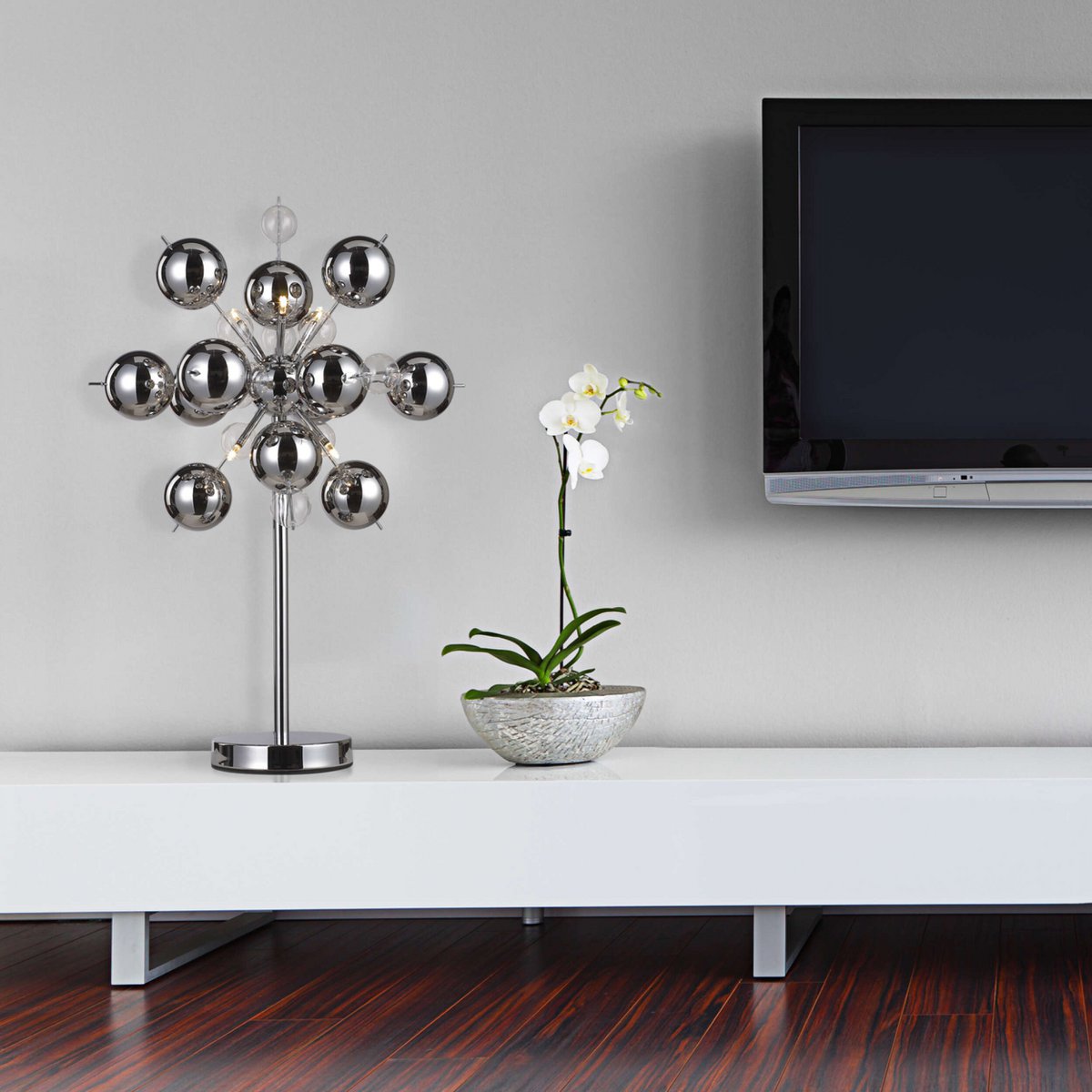 Tafellamp Explosie Chroom - 73 cm (G9)