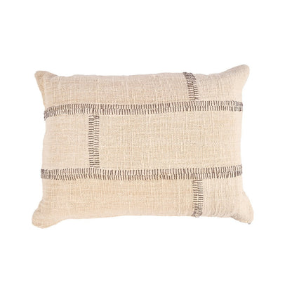 Katoenen kussenhoes Stonepath naturel - 50 x 70 cm