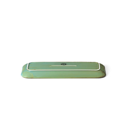 Keramisch bord Lagune blauw