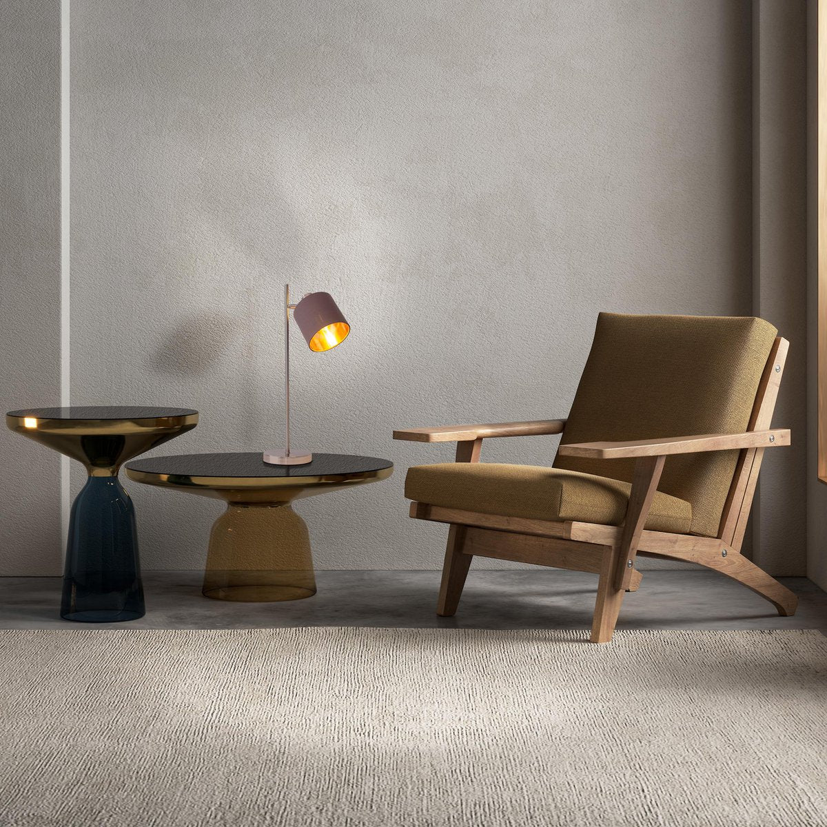 Tafellamp Maron Bruin - 51 cm (E14)