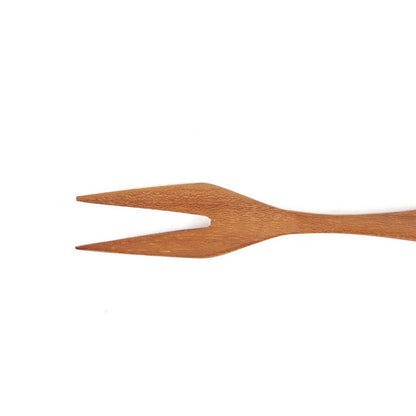 Teakhout tapasvork Naturel bruin