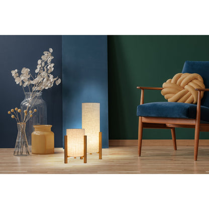 Tafellamp Matilda Hout/Textiel - 52 cm (E27)