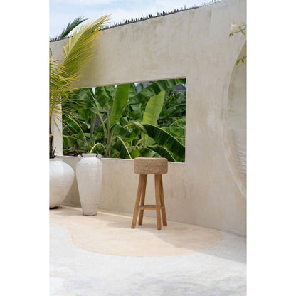 Raffia barkruk naturel