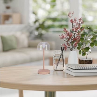 LED Acculamp Gomba Amandel Mat (Set van 2) - 18,5 cm