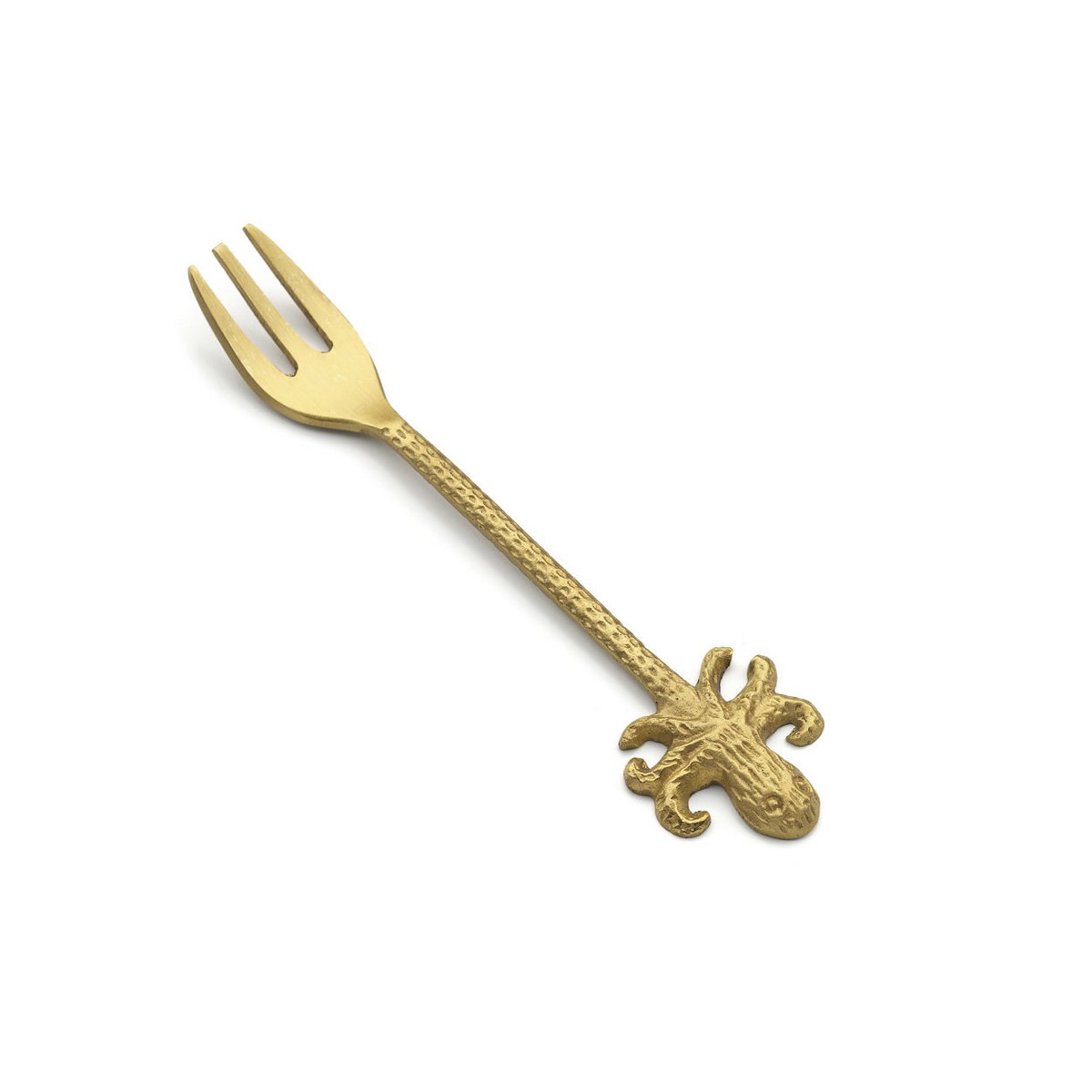 Handgemaakt vork Octopus goud