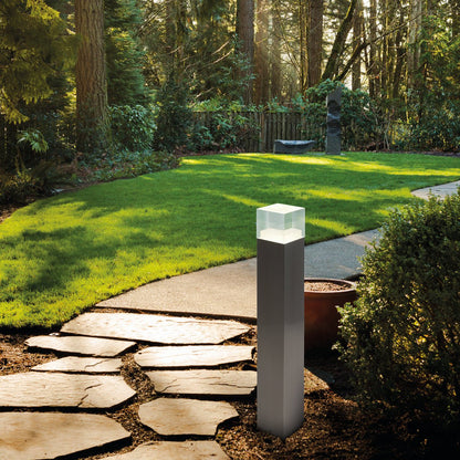 LED Buitenlamp Sokkel Leah Staal