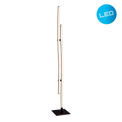 LED Vloerlamp Onda Zwart - 130 cm