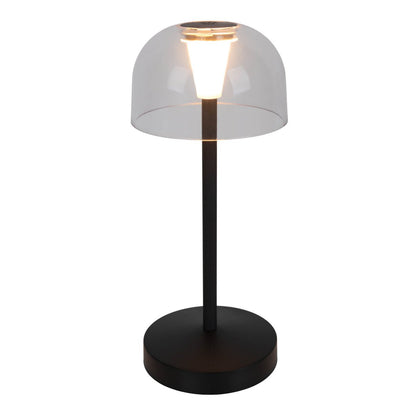 LED Acculamp Gomba Zwart (Set van 2) - 18,5 cm