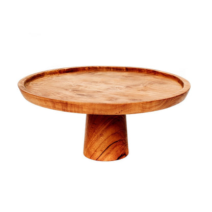 Teakhouten taartplateau The teak root cake dish - L