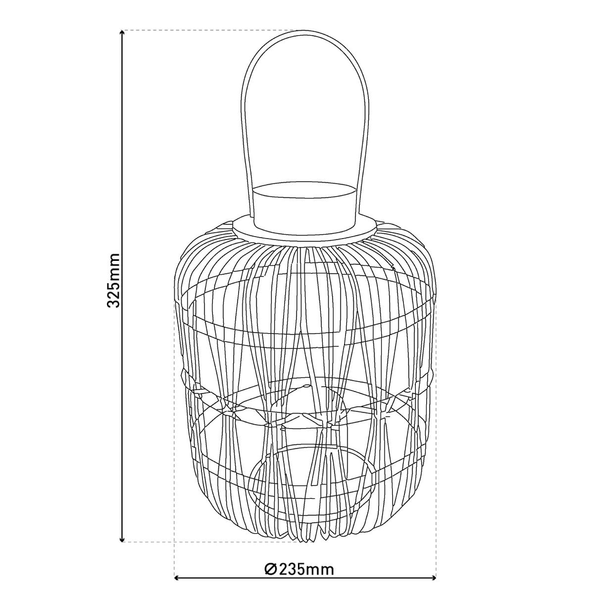 LED Decoratielamp Korbinian - 32,5 cm