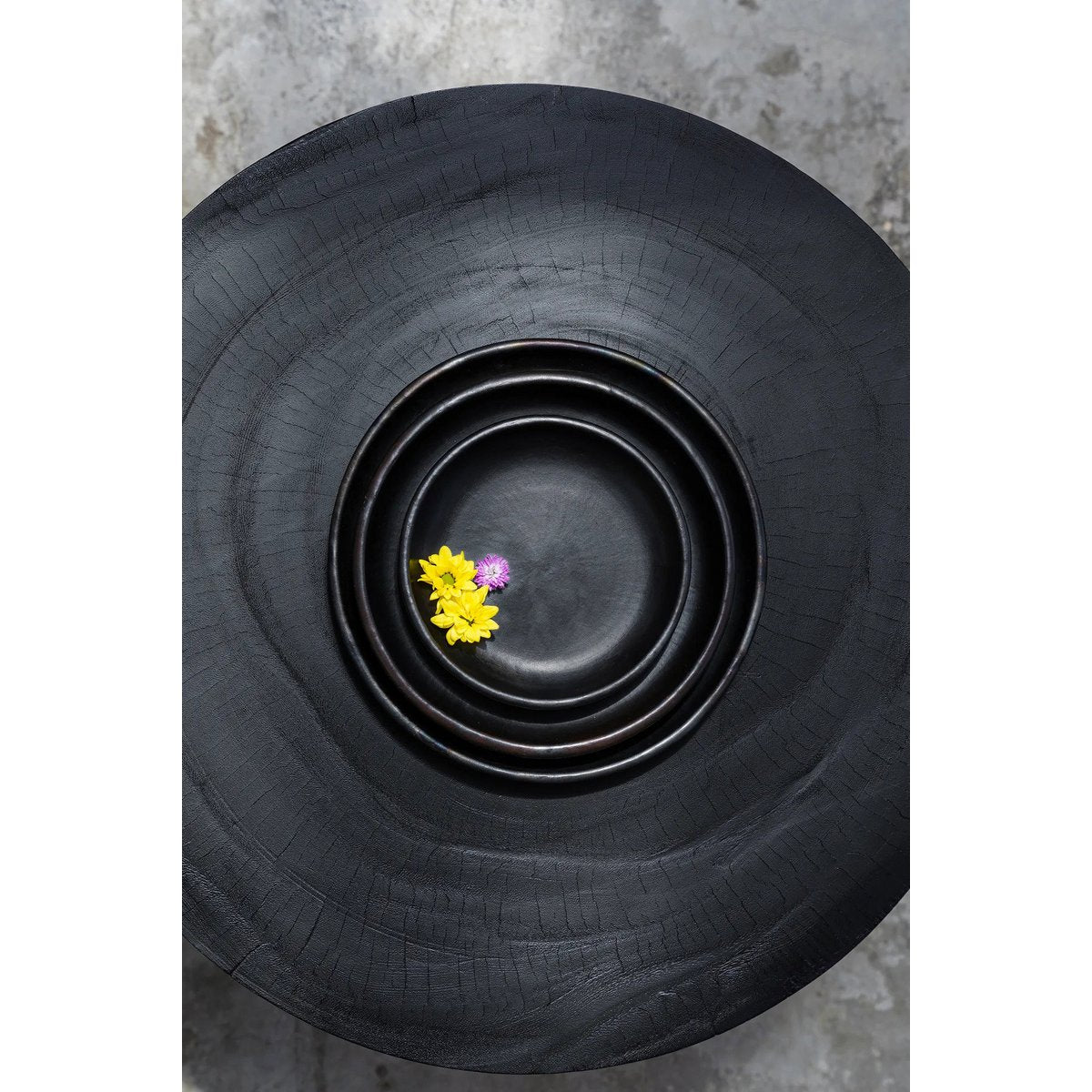 Terracotta bord Burned classic zwart - 30 cm