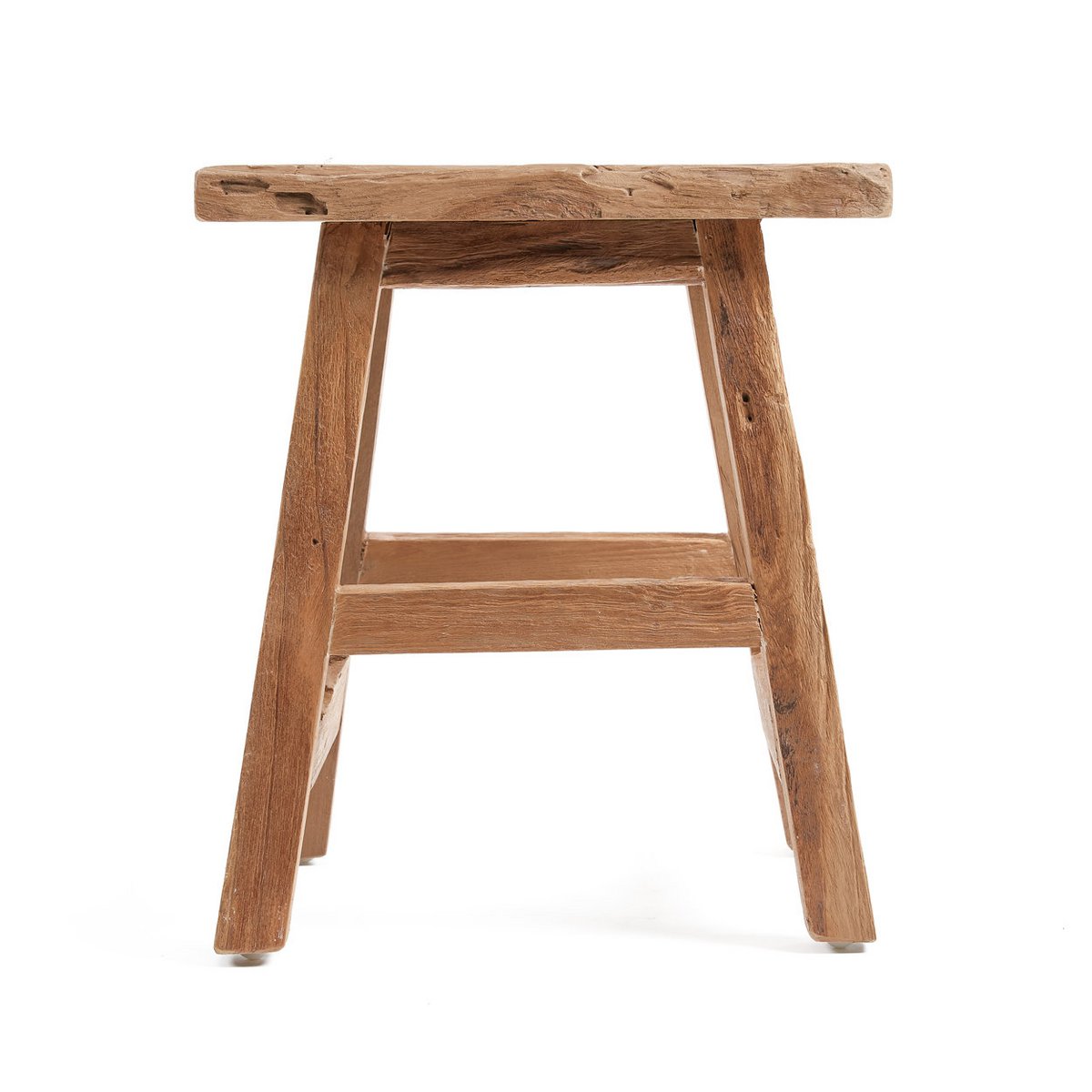 Teakhouten kruk Yoke naturel - L