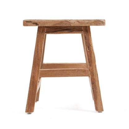Teakhouten kruk Yoke naturel - L