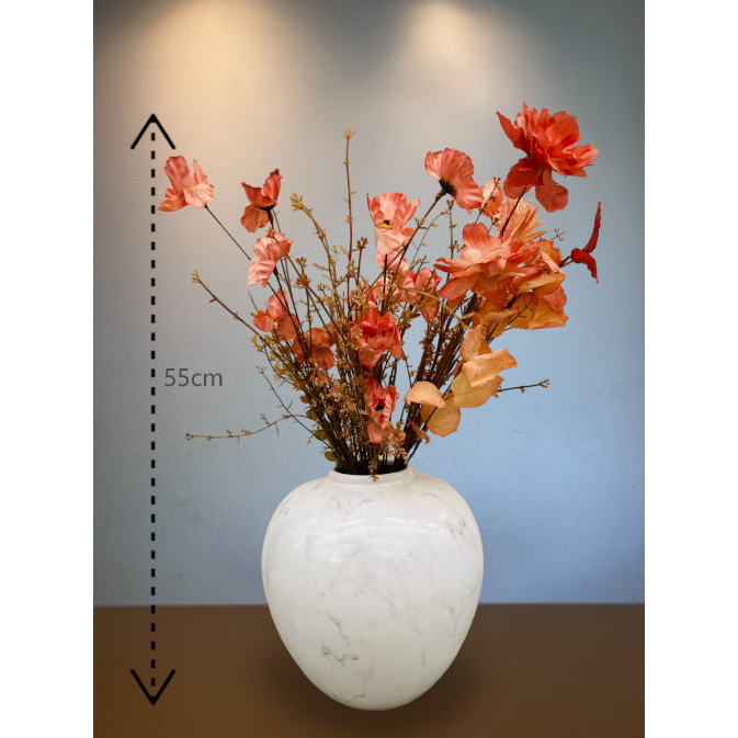 Porseleinen pot Ginger jar wit