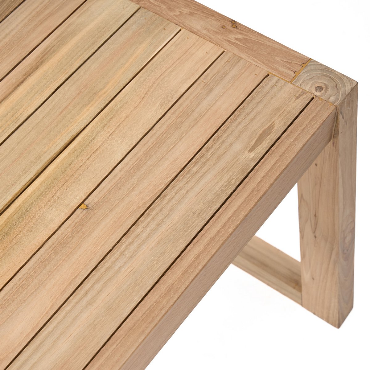 Teakhout eetkamerstoel Lineaire naturel