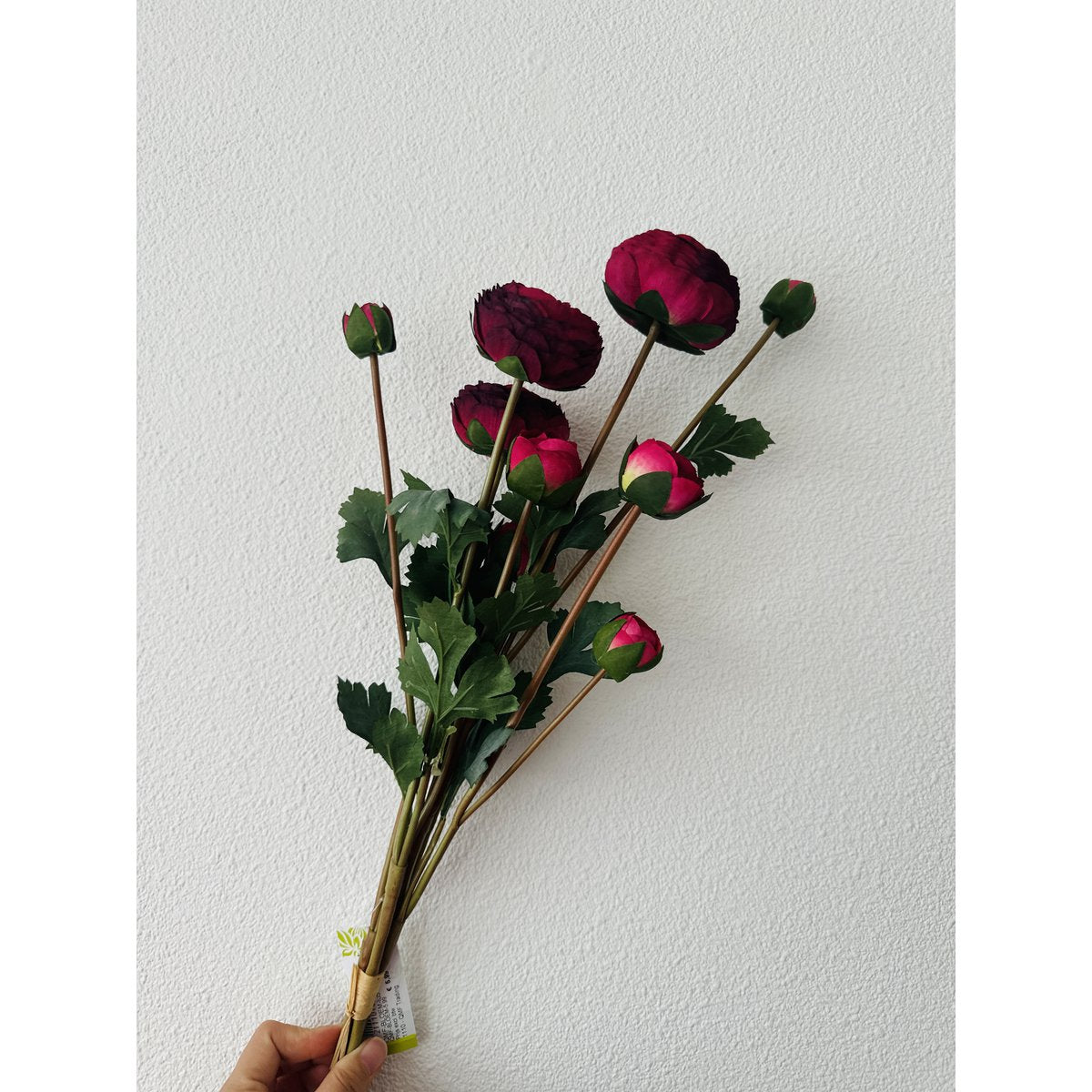 Kunstbloemen Ranonkel roze - 55 cm