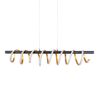 LED Hanglamp Belleza Zwart/Goud - 100 cm