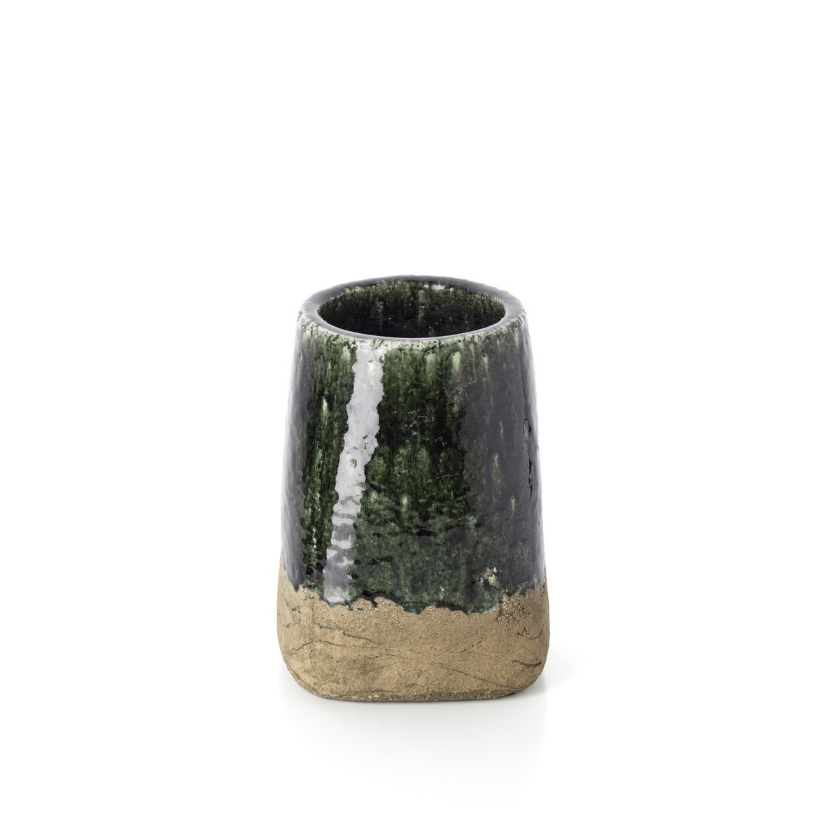 Conische plantenbak Nova betongroen - L