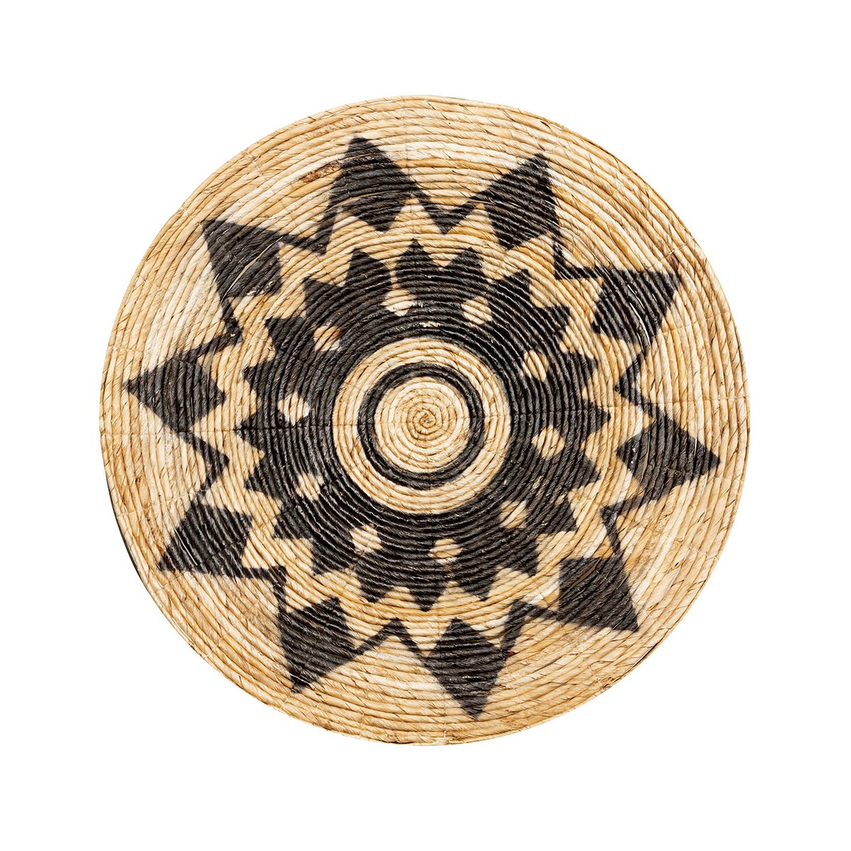 Bananenblad plaat Azteekse zwart/bruin