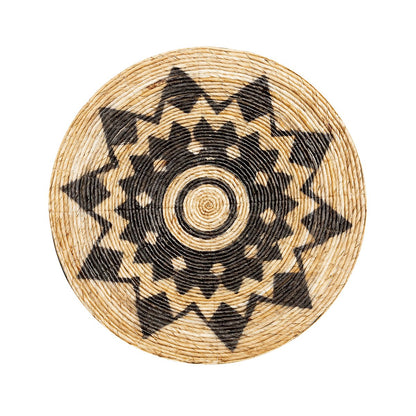 Bananenblad plaat Azteekse zwart/bruin