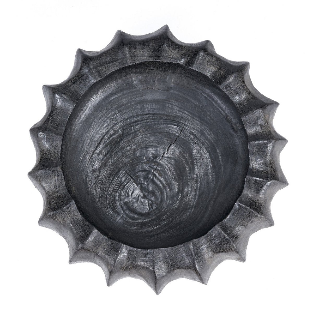 Houten kom Kuro kabocha zwart
